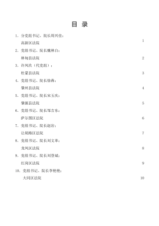 热点系列第495期（10篇）2022年大庆市基层法院党组书记述责述廉报告汇编