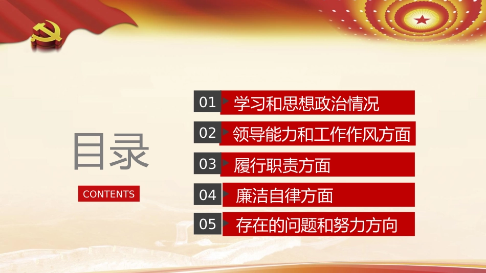 PPT：领导干部述职述廉述责报告_第2页