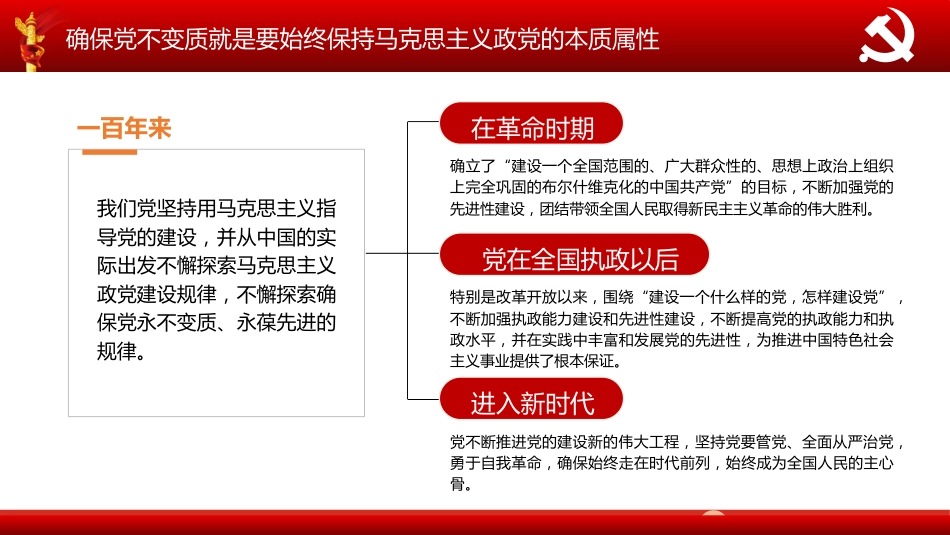 深刻理解不变质不变色不变味党政党建政府机关工作汇报PPT（20211019）_第6页