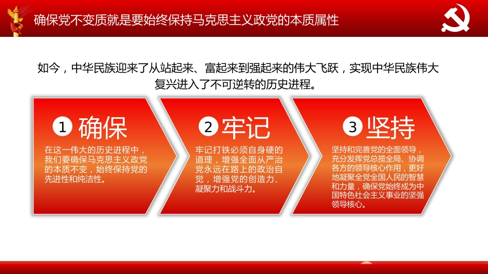 深刻理解不变质不变色不变味党政党建政府机关工作汇报PPT（20211019）_第7页
