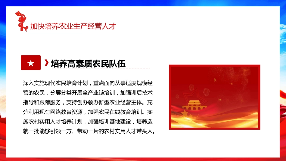 关于加快推进乡村人才振兴的意见党课PPT（20211119）_第9页