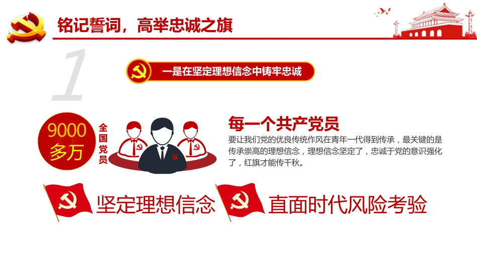 重温入党誓词永远忠诚于党之七一建党党课PPT-20210426_第6页