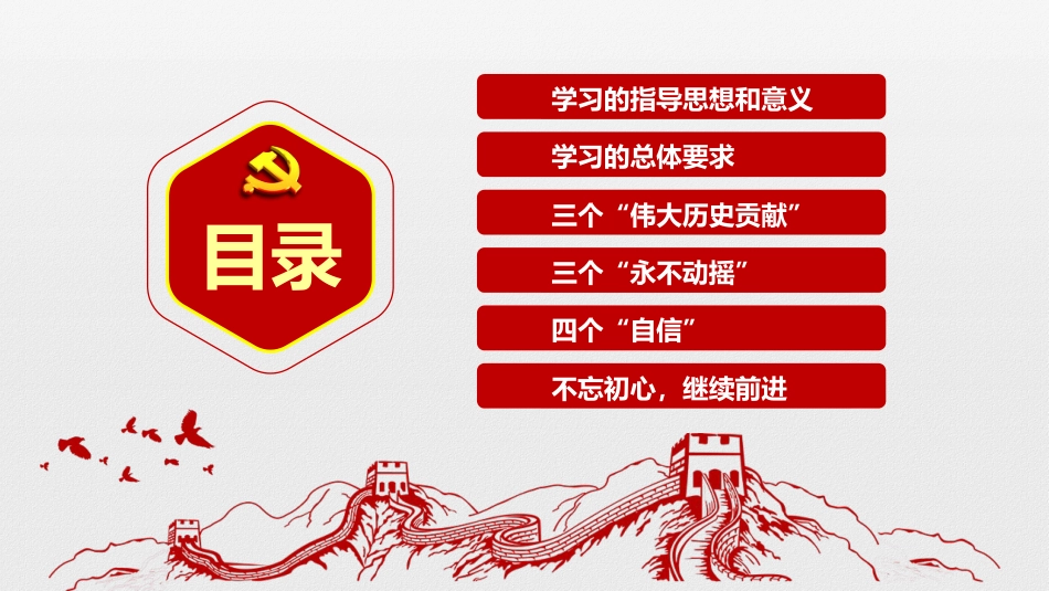 红色党政述职报告PPT（20211019）_第3页