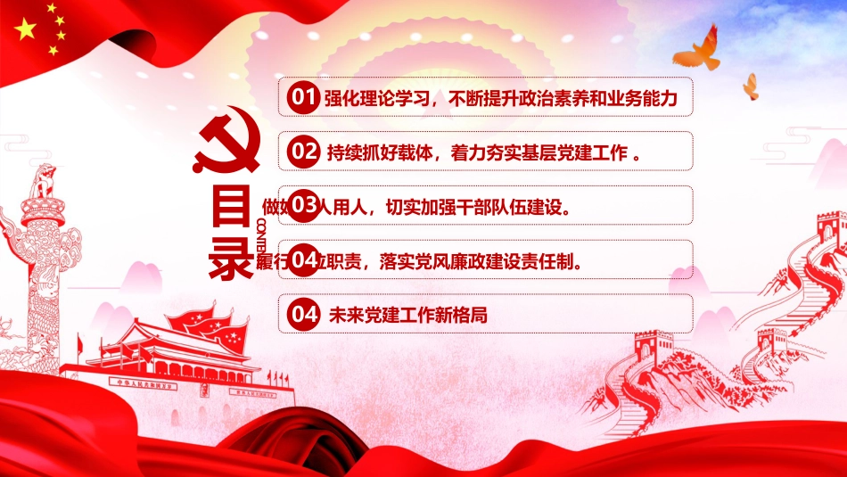 基层党支部书记党建工作述职报告PPT（20211020）_第3页