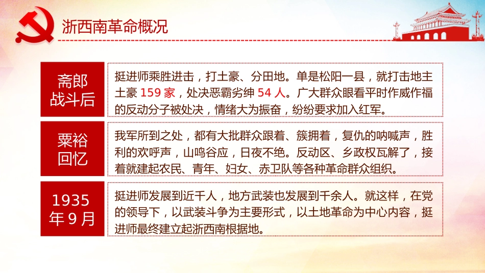 弘扬浙西南革命精神之建党100周年党课PPT（20210706）_第8页