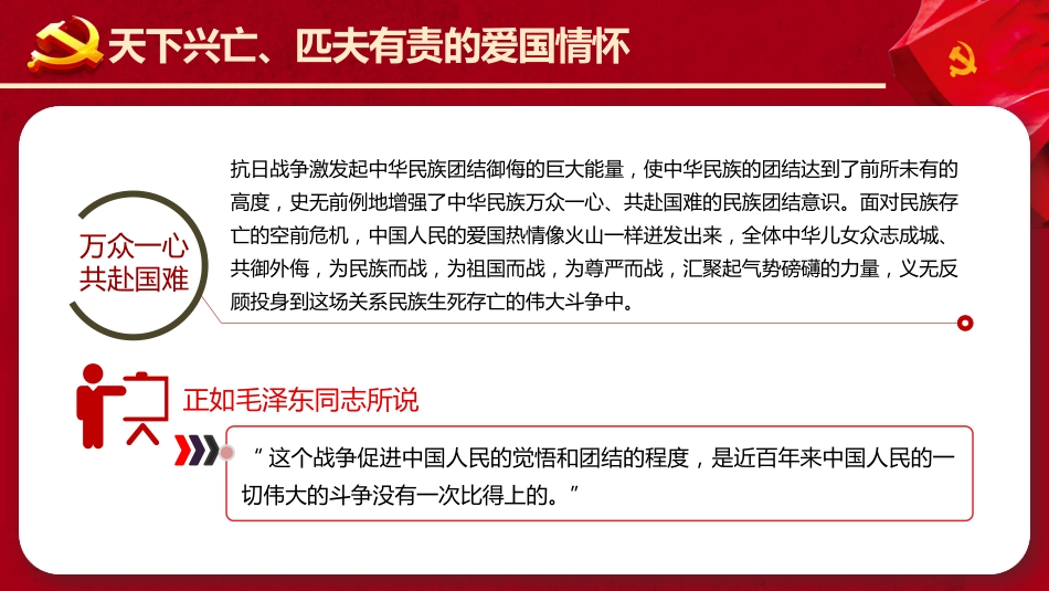 伟大的抗战精神之中国人民抗日战争暨世界反法西斯战争胜利77周年PPT_第8页