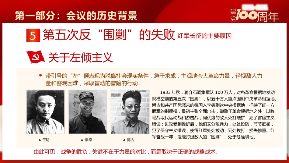 党史学习遵义会议之建党100周年PPT（20210520）_第10页