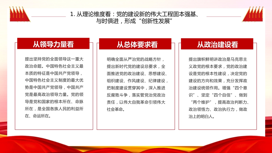 三个维度标注新时代党的建设历史性成就PPT模板_第6页
