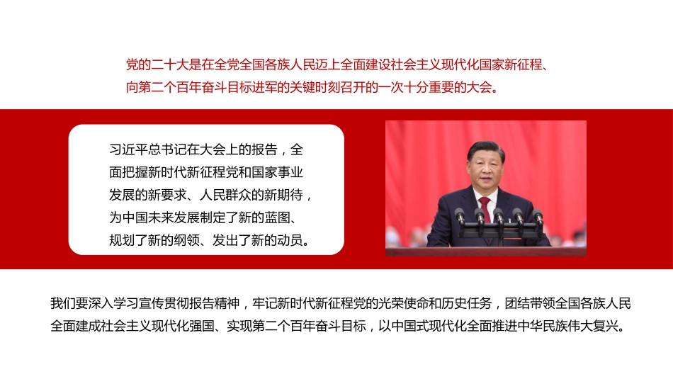 二十大主题党课讲稿：全面推进中华民族伟大复兴（ppt）_第2页
