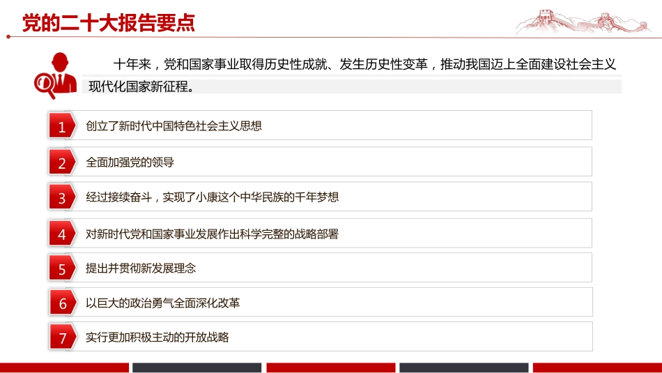 二十大报告要点学习PPT模板_第5页