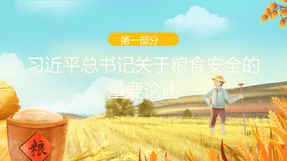 粮食安全党课讲稿：谈谈我国的新粮食安全（ppt）_第6页