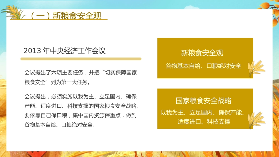 粮食安全党课讲稿：谈谈我国的新粮食安全（ppt）_第7页