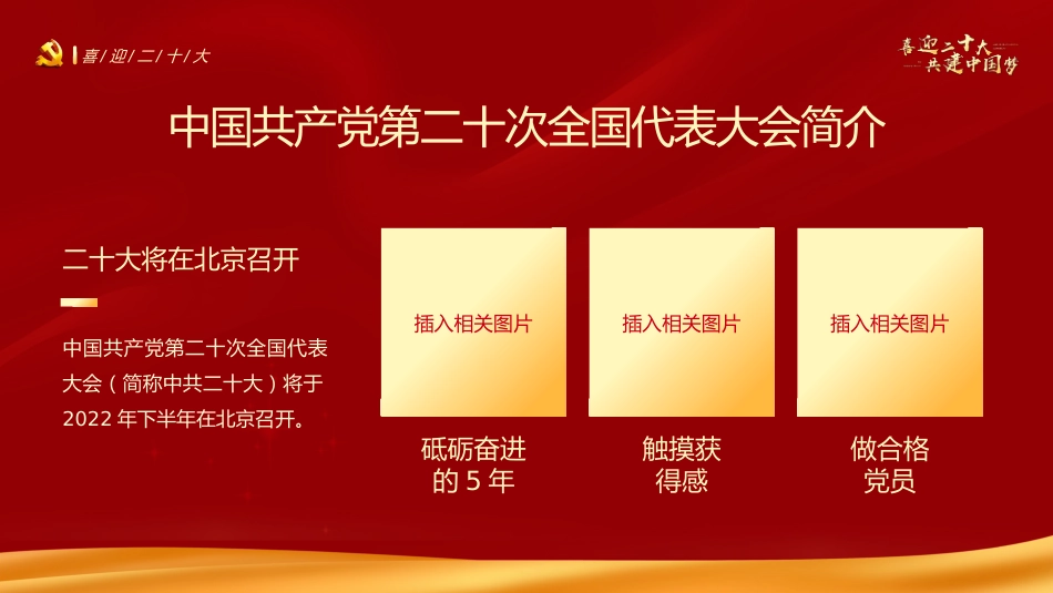 喜迎二十大共筑中国梦PPT_第5页