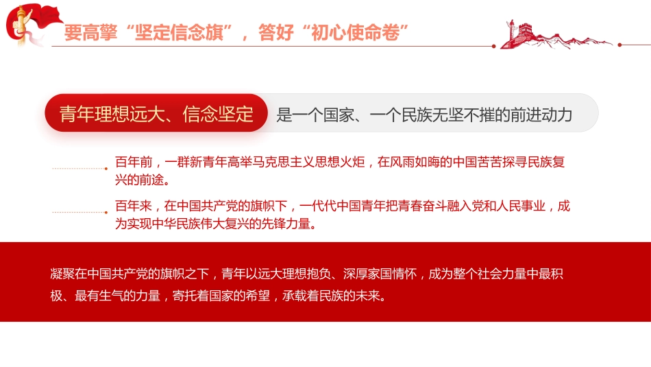 高擎五面旗答好五张卷勇做新时代的弄潮儿PPT（20220704）_第6页