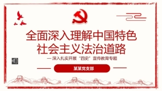 全面深入理解中国特色社会主义法治道路PPT（20220712）