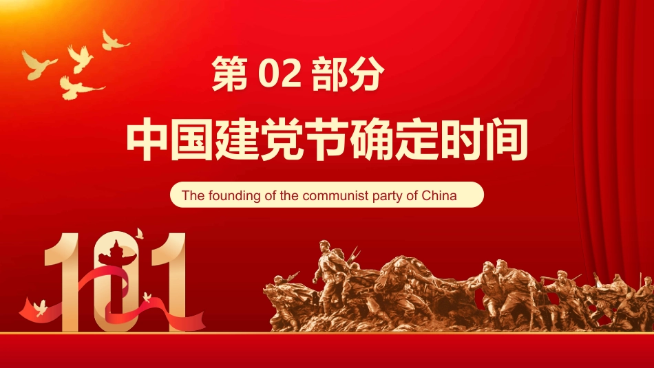 中国七一建党日101周年主题班会PPT_第7页