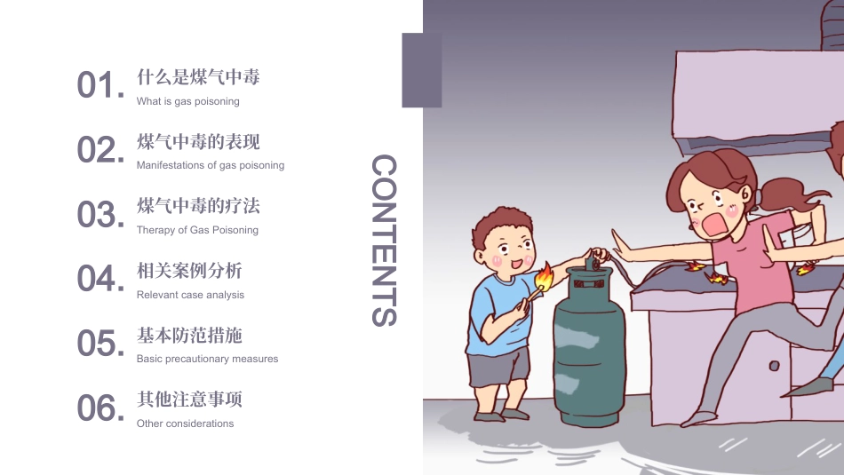 如何预防煤气中毒主题班会模板PPT（学校）_第3页