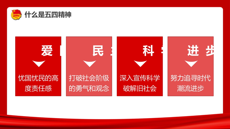 纪念五四运动103周年PPT模板_第6页