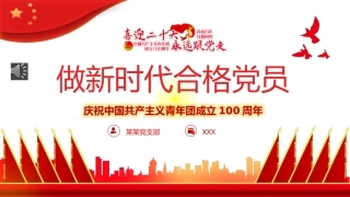 做新时代合格团员PPT
