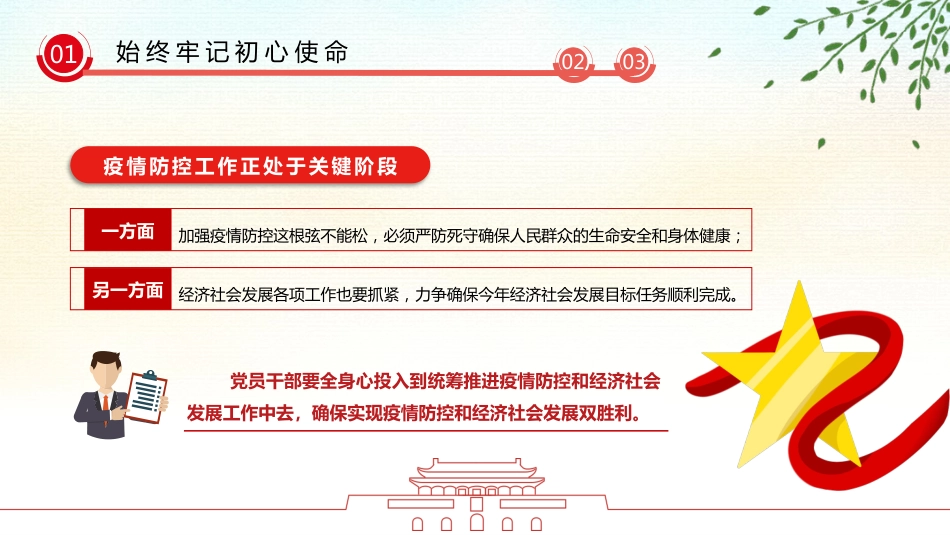 疫情党课政治教育PPT模板_第5页