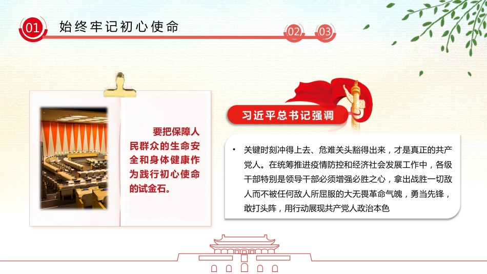 疫情党课政治教育PPT模板_第6页