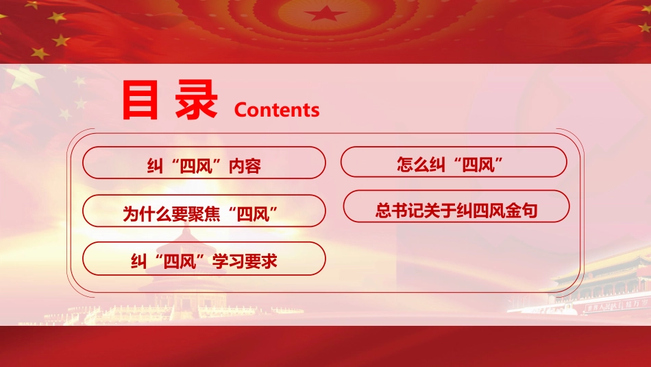 贯彻落实党的作风建设纠正四风不能止步PPT模板（20211125）_第3页