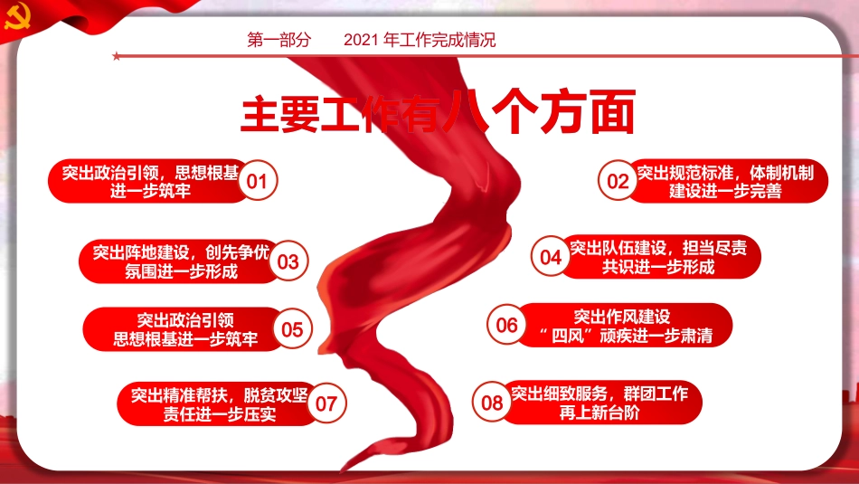 党支部年终述职总结PPT（20211206）_第6页