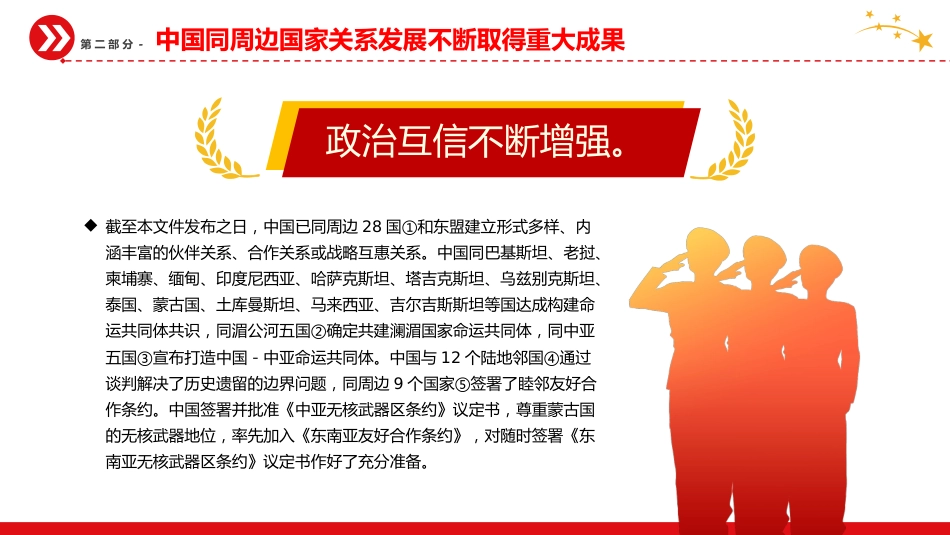 新时代中国的周边外交政策展望党课PPT_第9页