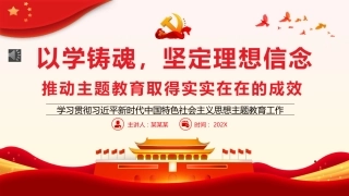 推动主题教育取得实实在在的成效党课PPT