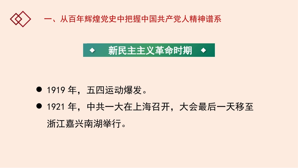 弘扬以伟大建党精神为源头的中国共产党人精神谱系（ppt）_第10页