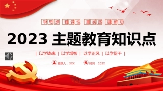 学思想强党性重实践建新功主题教育知识点PPT党课
