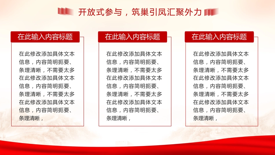 党政风社区党建基层治理工作汇报PPT模板_第6页