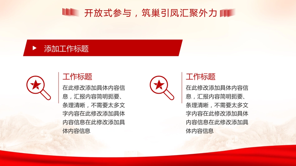 党政风社区党建基层治理工作汇报PPT模板_第7页