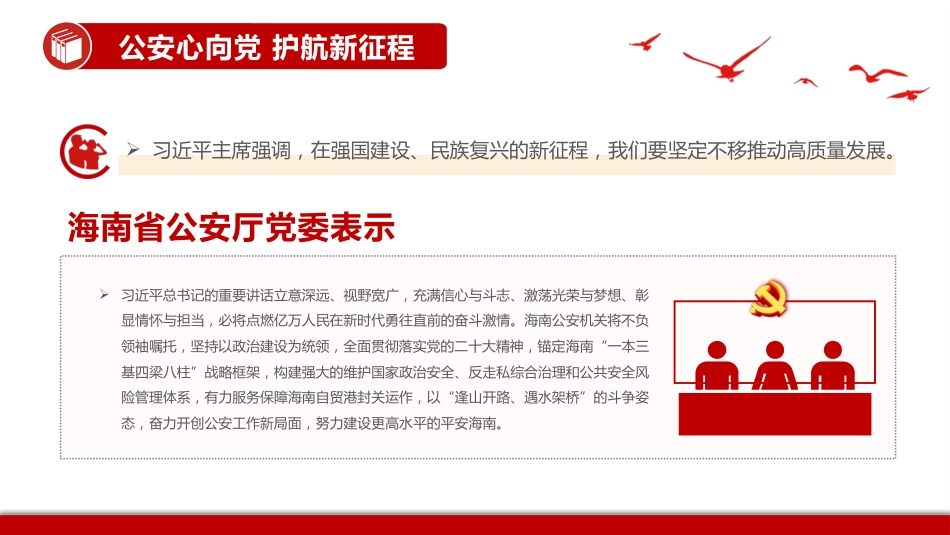 公安心向党护航新征程PPT党课_第8页