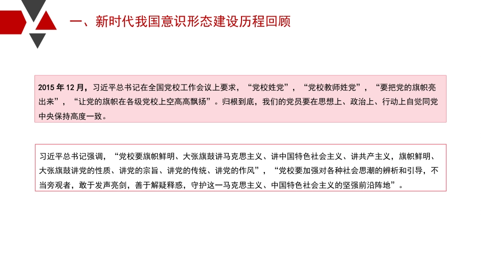 意识形态党课讲稿：新时代背景下意识形态建设的历史性成就和基本经验（PPT）_第9页