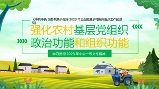 学习贯彻2023年中央一号文件精神模板（ppt）