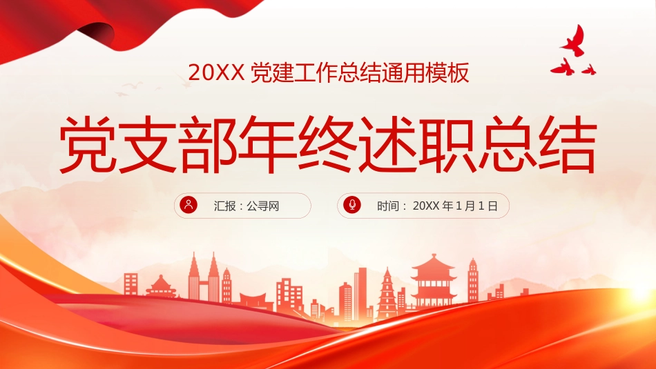 2024年党支部党建工作总结及下步工作打算PPT_第1页