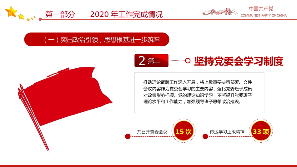 2024年党支部党建工作总结及下步工作打算PPT_第9页