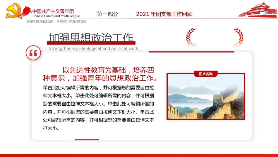 2022团支部工作总结述职报告PPT模板（20211207）_第10页