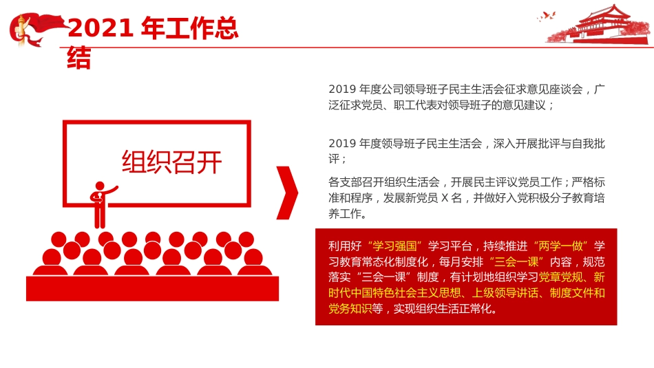 2022年国企党委党建工作总结ppt模板_第10页