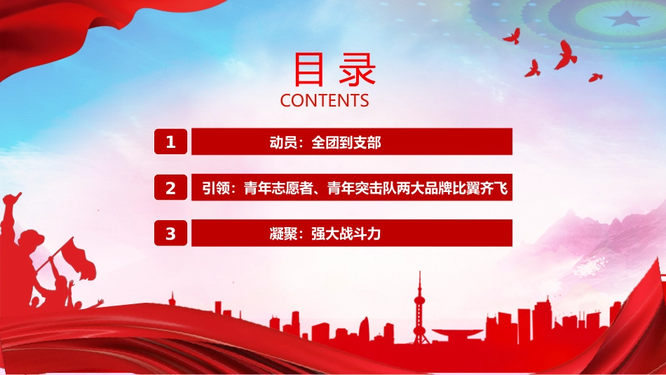 2022年共青团组织抗疫主题模板（PPT）_第2页