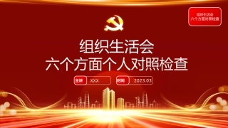 2022年度组织生活会模板（ppt）