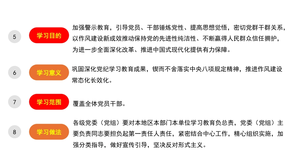 学习贯彻中央八项规定精神学习教育模板（PPT）_第3页