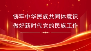 铸牢中华民族共同体意识+做好新时代党的民族工作（PPT）