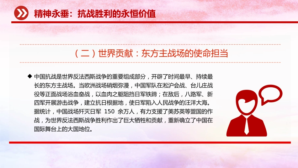 传承伟大抗战精神，开创和平发展未来（PPT）_第9页