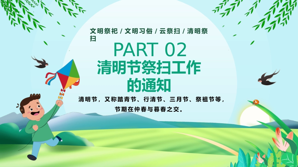 清明节“云祭扫”PPT_第9页