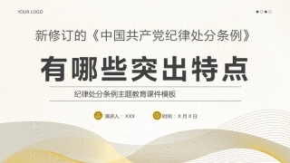 纪律处分条例PPT党课