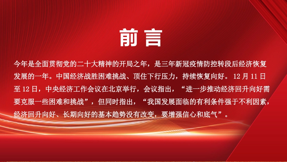 深入学习贯彻经济工作会议精神心得体会模板（ppt）_第2页