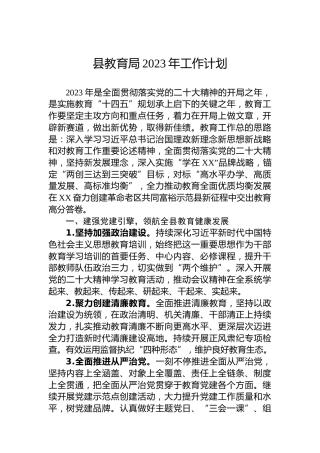 县教育局2023年工作计划 (2)