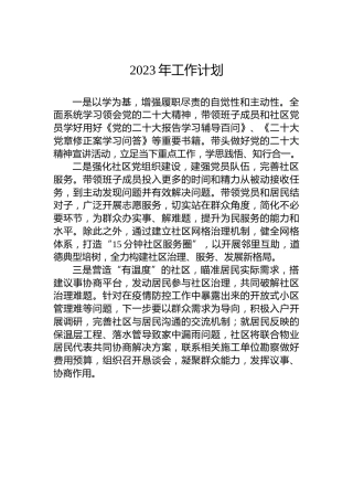 2023年工作计划 (3)